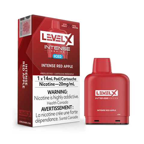 Level X Intense Series Pod - Intense Red Apple available on Canada online vape shop