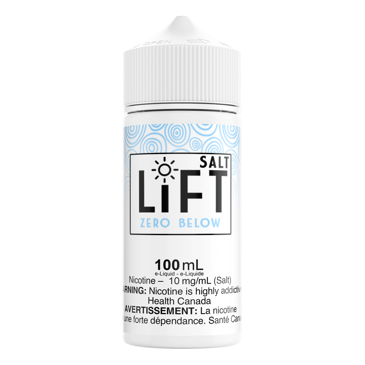 LiFT XL 100mL - Zero Below Nic Salt E-Liquid available on Canada online vape shop