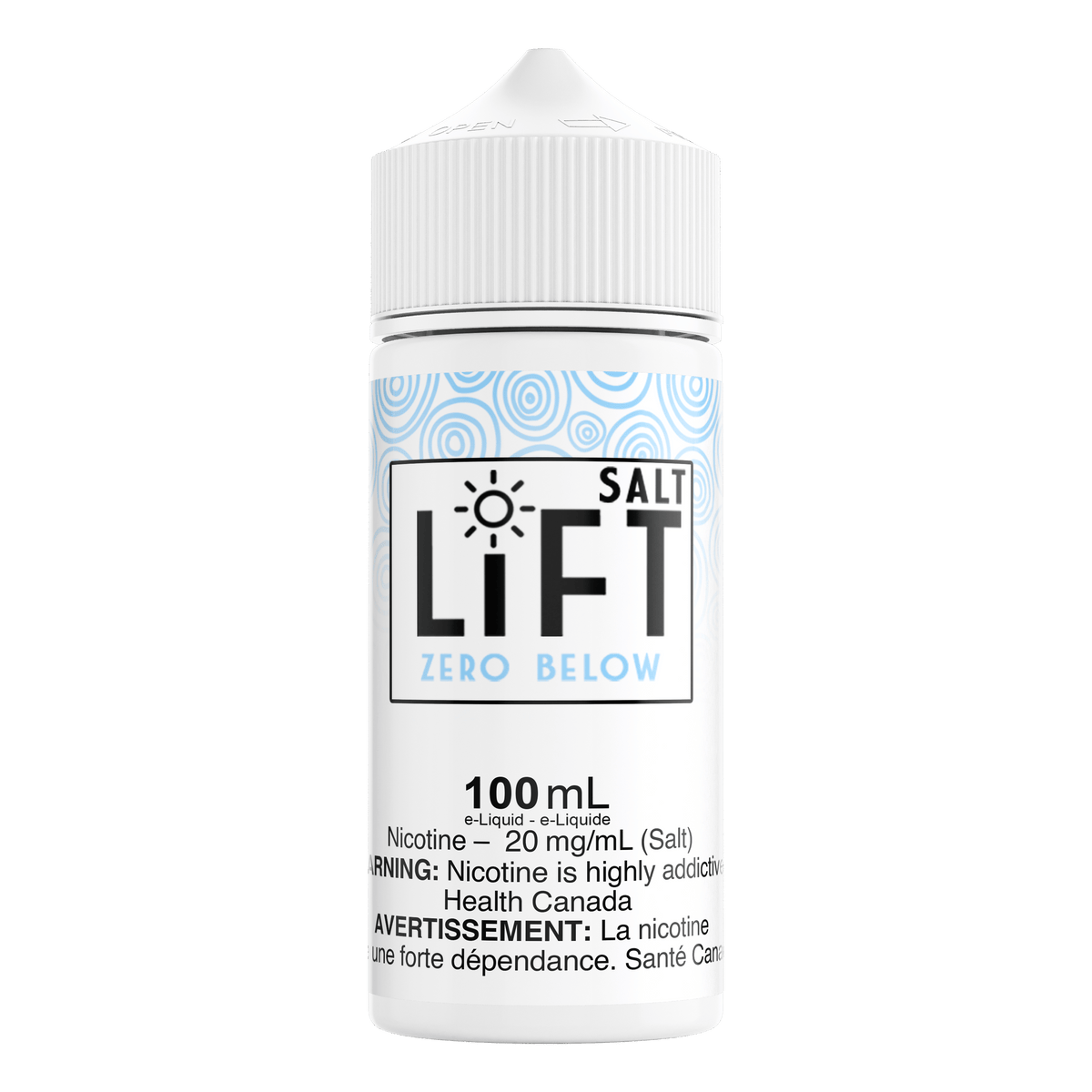 LiFT XL 100mL - Zero Below Nic Salt E-Liquid available on Canada online vape shop