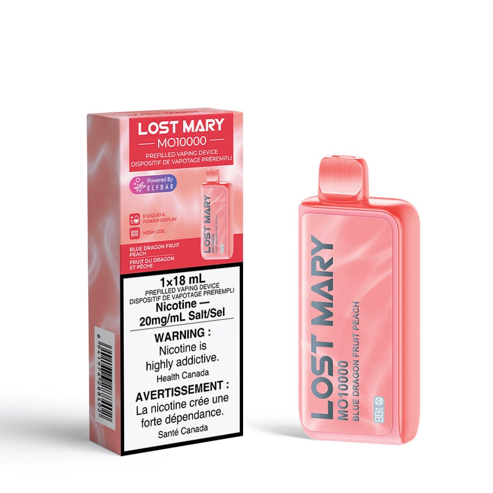 Lost Mary MO10000 - Blue Dragon Fruit Peach Disposable Vape available on Canada online vape shop