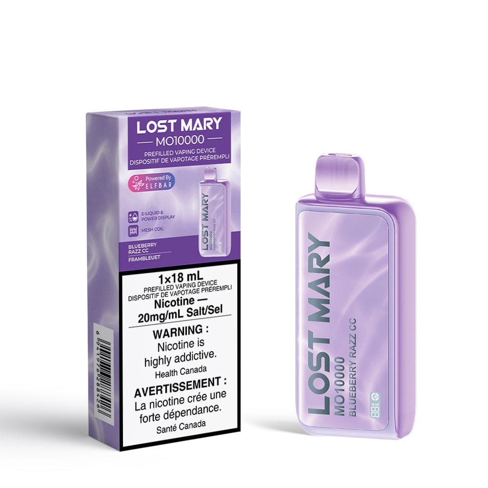 Lost Mary MO10000 - Blueberry Razz CC Disposable Vape available on Canada online vape shop