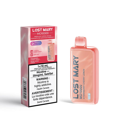 Lost Mary MO10000 -  Strawberry Cherry Lemon Disposable Vape available on Canada online vape shop