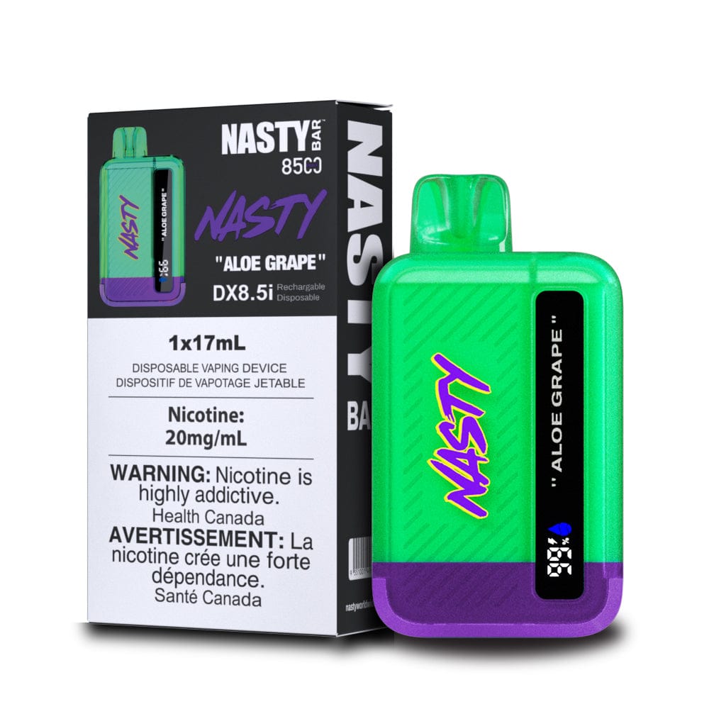Nasty 8.5ki - Aloe Grape Disposable Vape available on Canada online vape shop