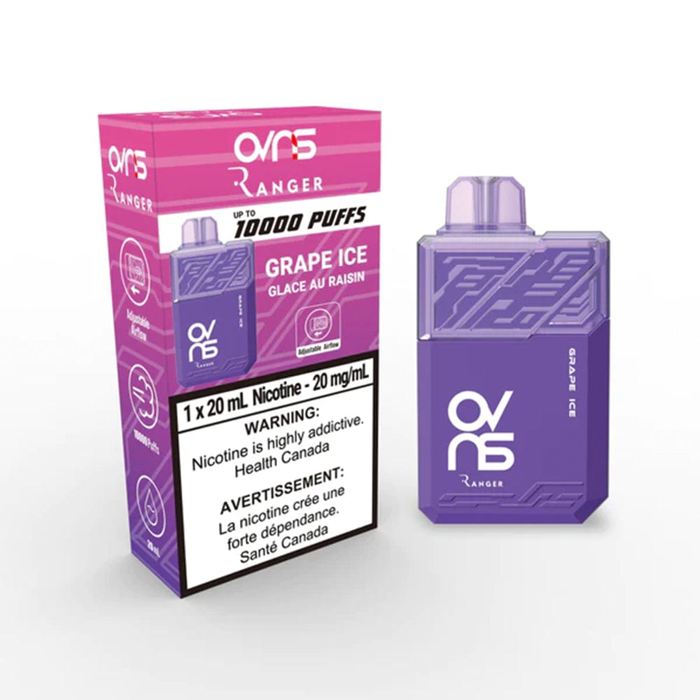 OVNS Ranger 10K - Grape Ice Disposable Vape available on Canada online vape shop