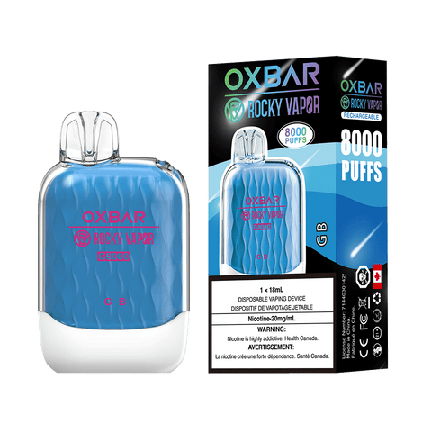 OXBAR x Rocky Vapor G8000 - GB Disposable Vape available on Canada online vape shop