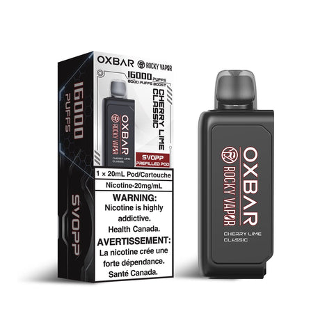 OXBAR x Rocky Vapor SVOPP Pod - Cherry Lime Classic available on Canada online vape shop