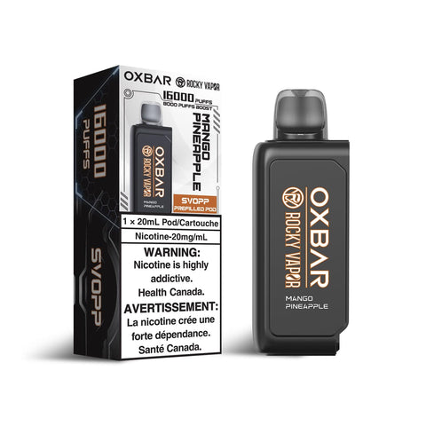 OXBAR x Rocky Vapor SVOPP Pod - Mango Pineapple available on Canada online vape shop