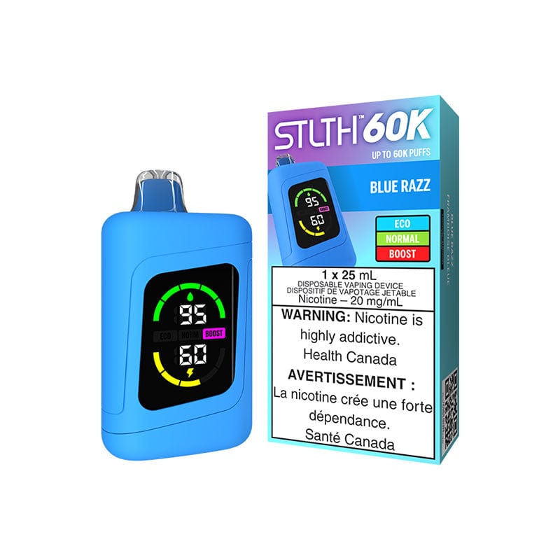 STLTH 60K - Blue Razz Disposable Vape available on Canada online vape shop