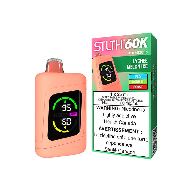 STLTH 60K - Lychee Melon Ice Disposable Vape available on Canada online vape shop