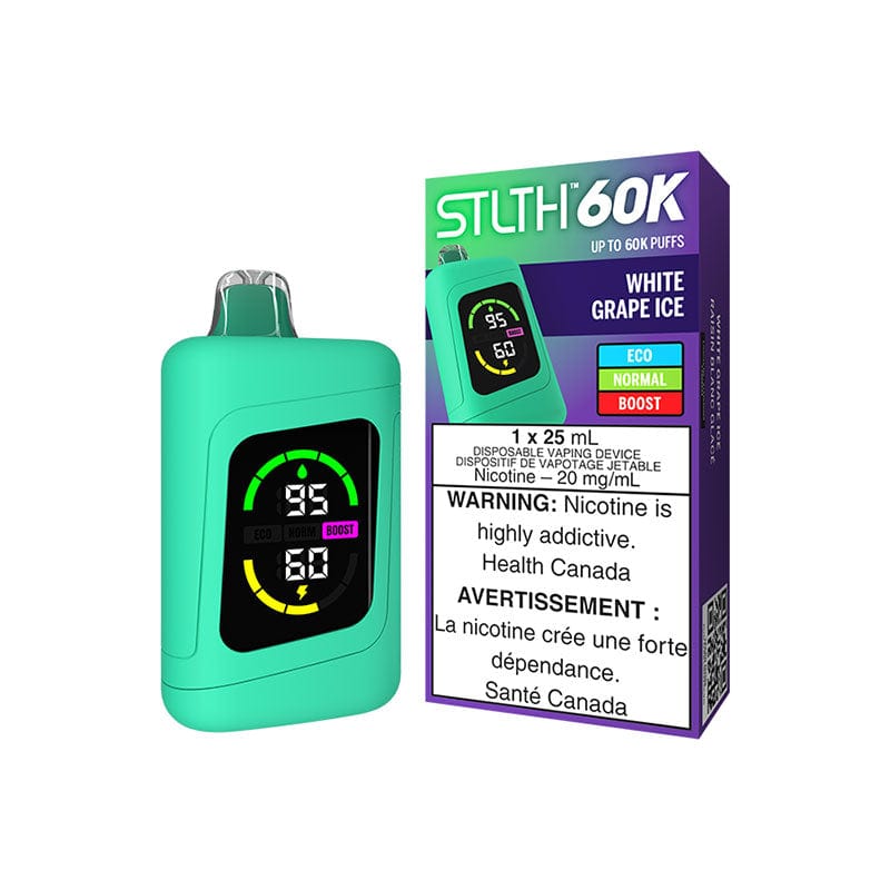 STLTH 60K - White Grape Ice Disposable Vape available on Canada online vape shop