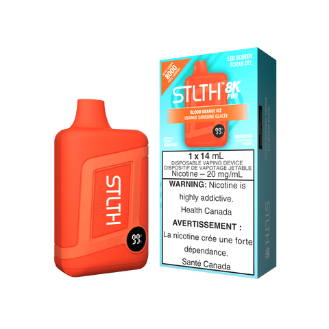 STLTH 8K Pro - Blood Orange Ice Disposable Vape available on Canada online vape shop