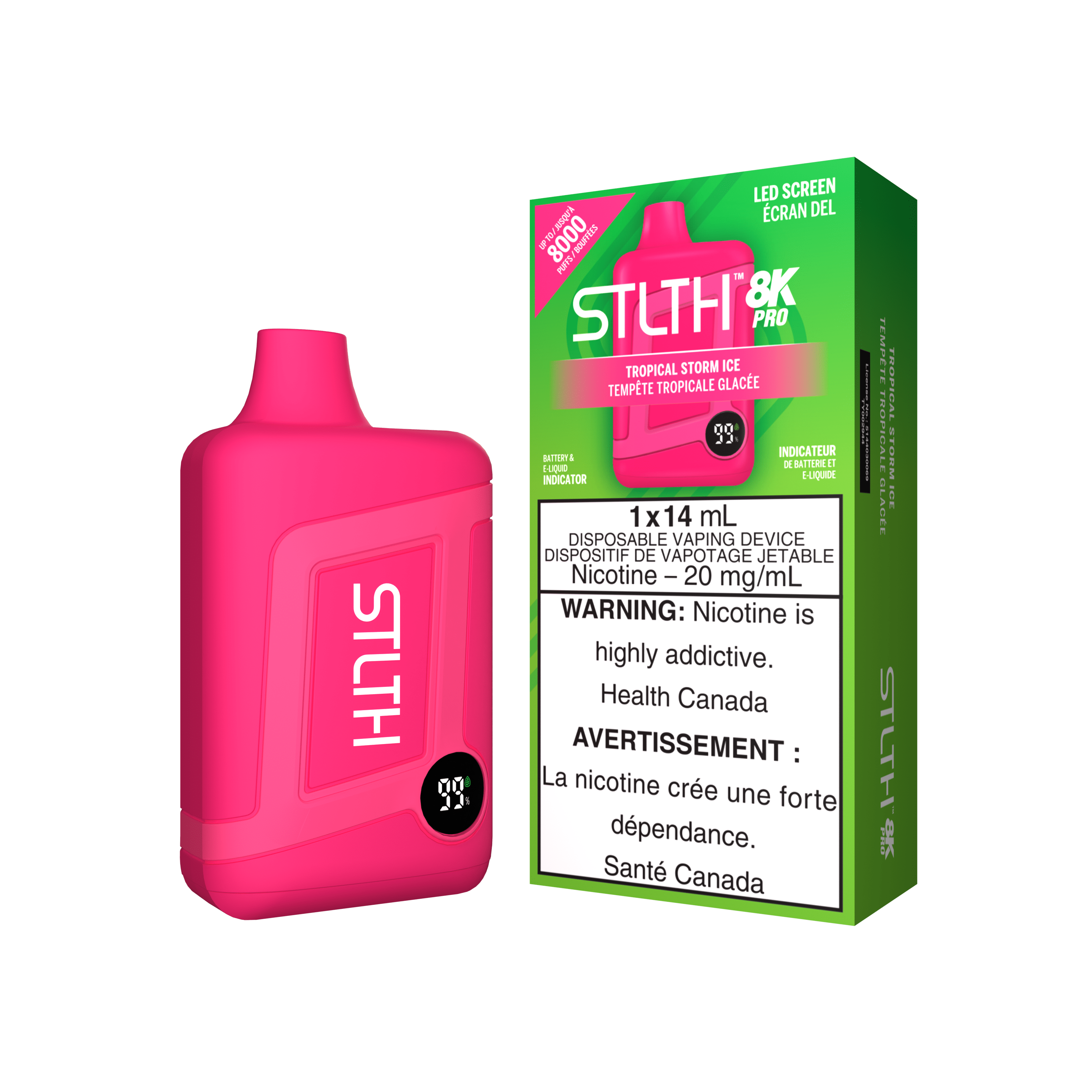 STLTH 8K Pro - Tropical Storm Ice Disposable Vape available on Canada online vape shop