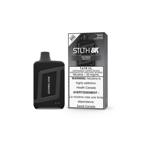 STLTH 8K - Rich Tobacco Disposable Vape available on Canada online vape shop