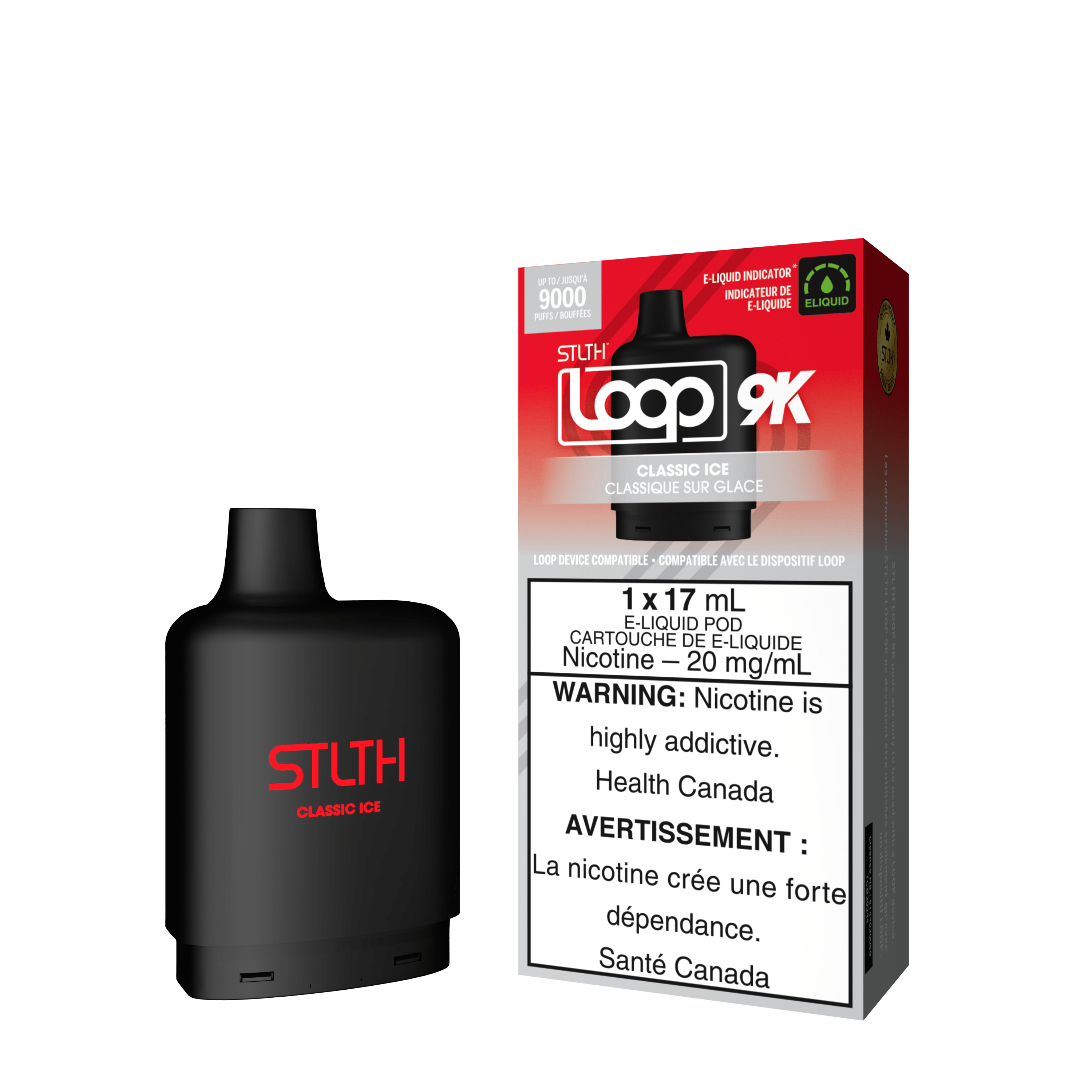 STLTH Loop 9K Pod - Classic Ice available on Canada online vape shop