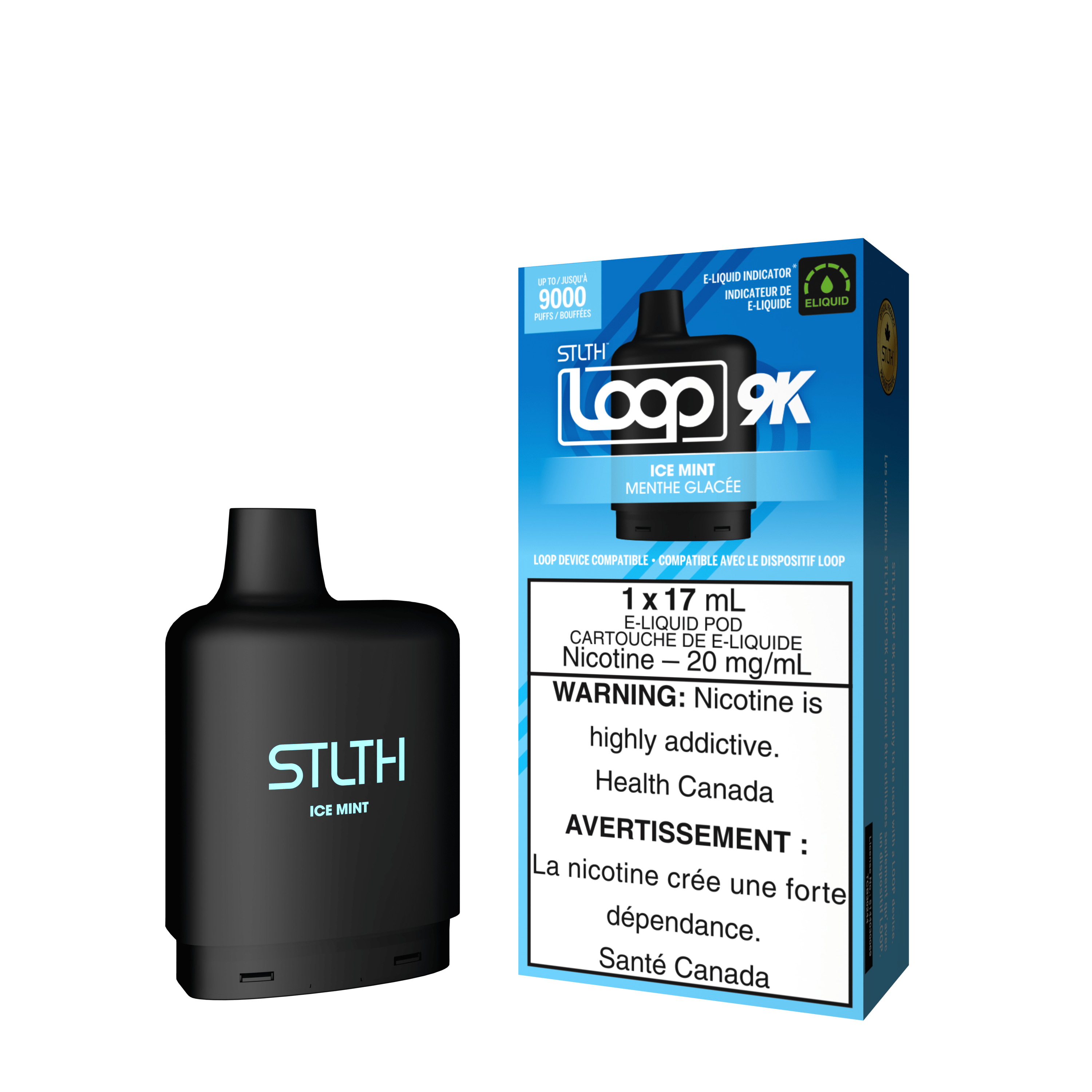 STLTH Loop 9K Pod - Ice Mint available on Canada online vape shop