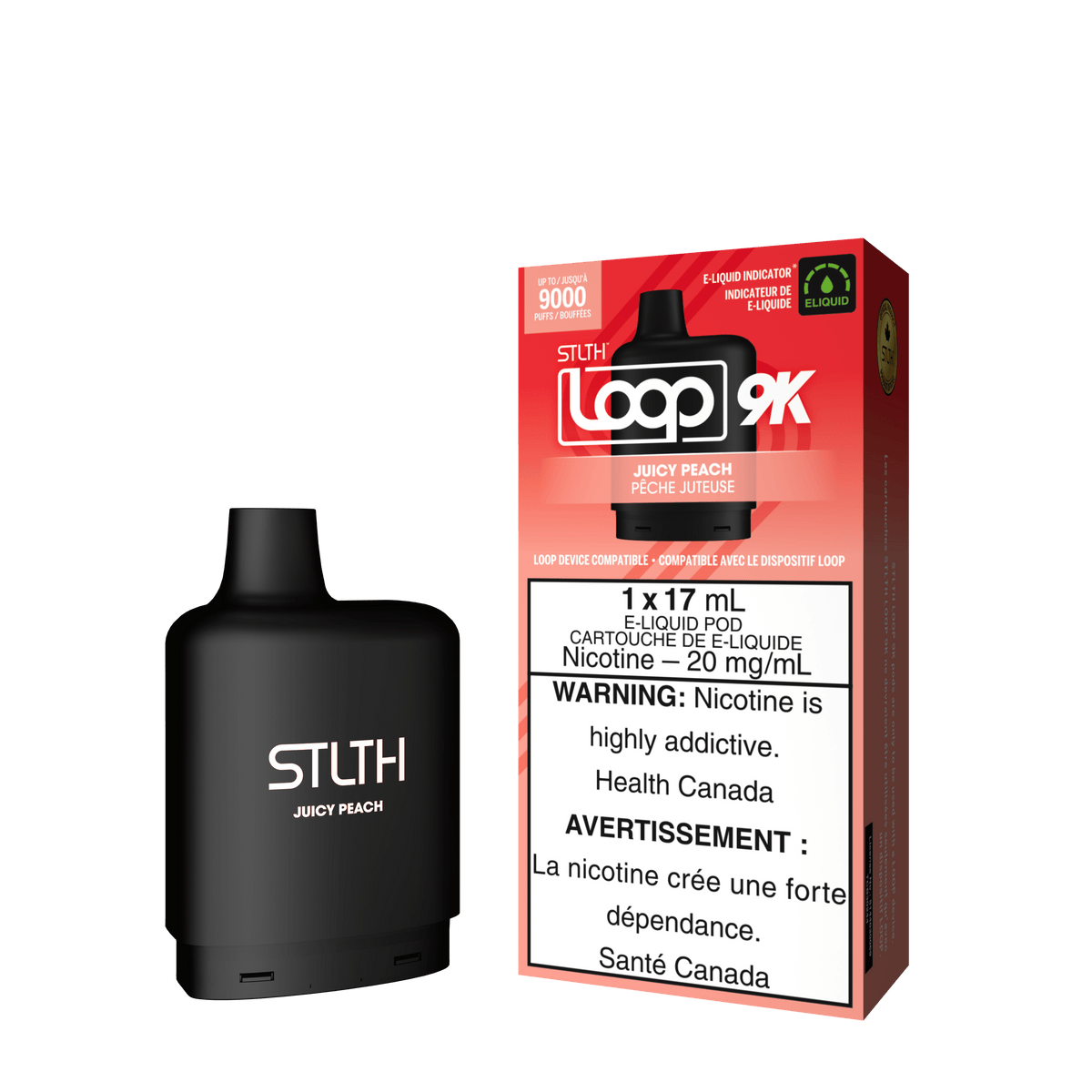 STLTH Loop 9K Pod - Juicy Peach available on Canada online vape shop