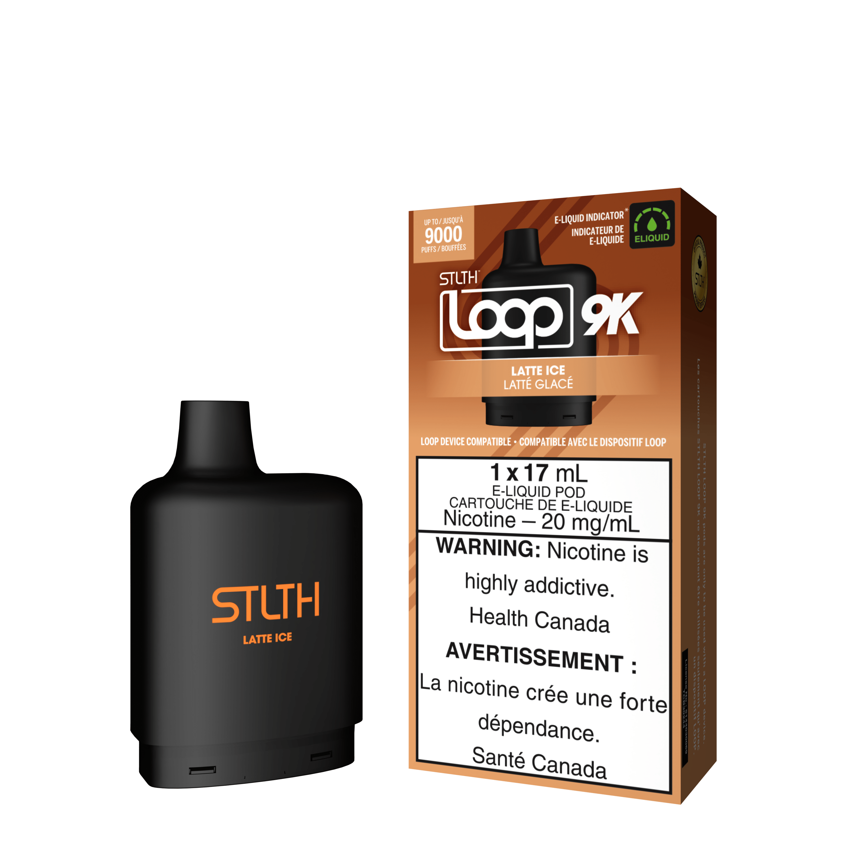 STLTH Loop 9K Pod - Latte Ice available on Canada online vape shop