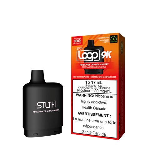 STLTH Loop 9K Pod - Pineapple Orange Cherry available on Canada online vape shop