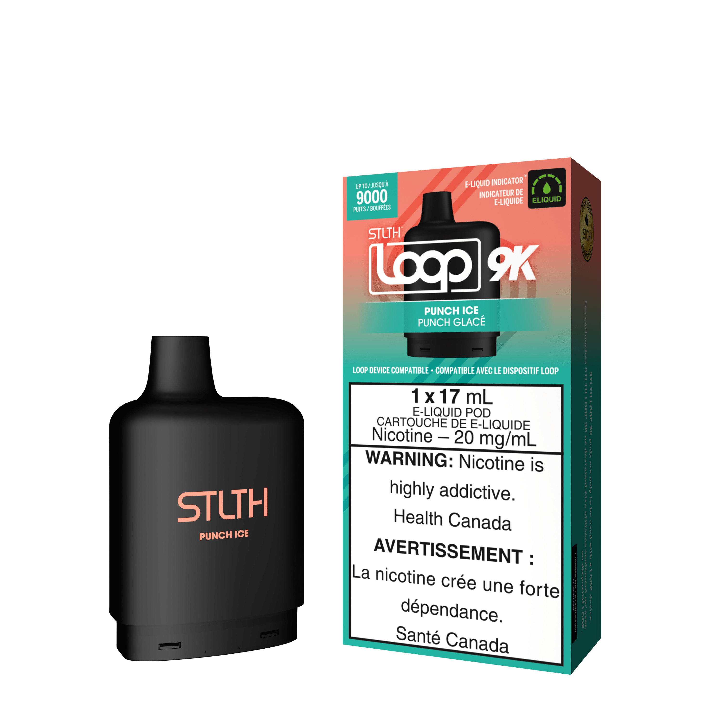 STLTH Loop 9K Pod - Punch Ice available on Canada online vape shop