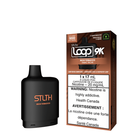 STLTH Loop 9K Pod - Rich Tobacco available on Canada online vape shop