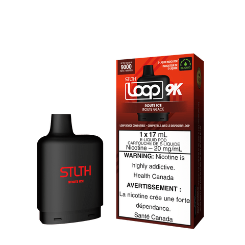 STLTH Loop 9K Pod - Route Ice available on Canada online vape shop