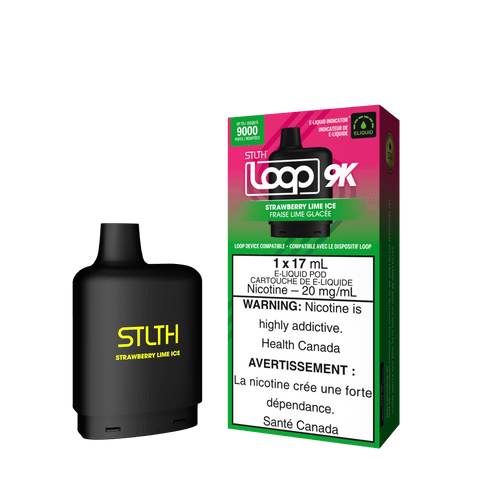 STLTH Loop 9K Pod - Strawberry Lime Ice available on Canada online vape shop