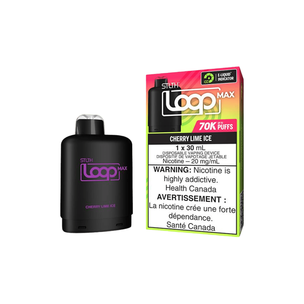 STLTH Loop Max 70K Pod - Cherry Lime Ice available on Canada online vape shop
