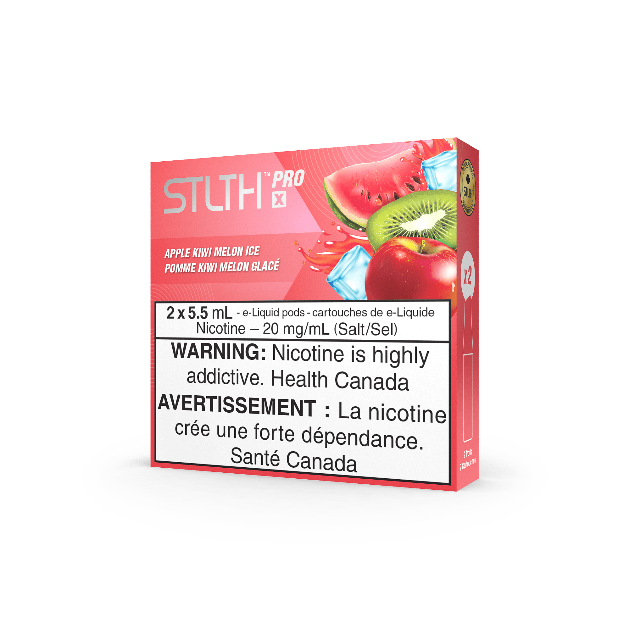 STLTH Pro X - Apple Kiwi Melon Ice Vape Pod available on Canada online vape shop