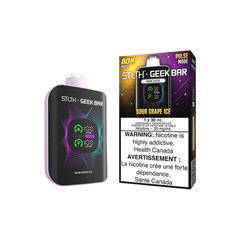 STLTH X Geek Bar 80K - Sour Grape Ice Disposable Vape available on Canada online vape shop