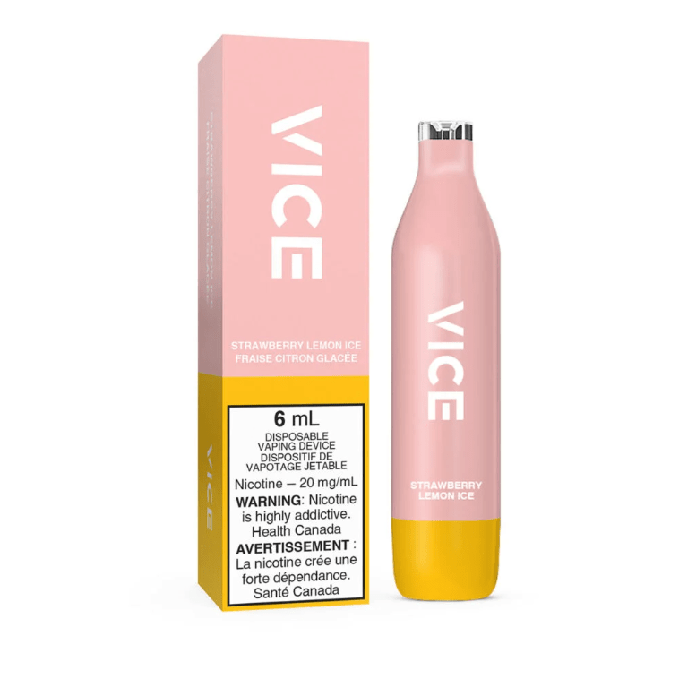 VICE 2500 - Strawberry Lemon Ice Disposable Vape available on Canada online vape shop