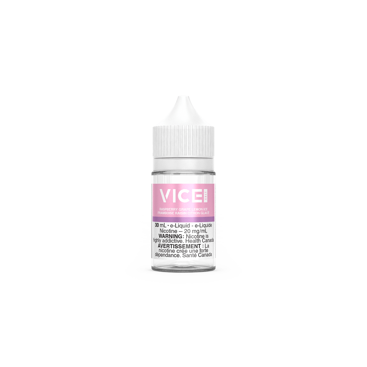 Vice Salt - Raspberry Grape Lemon Ice Nic Salt E-Liquid available on Canada online vape shop
