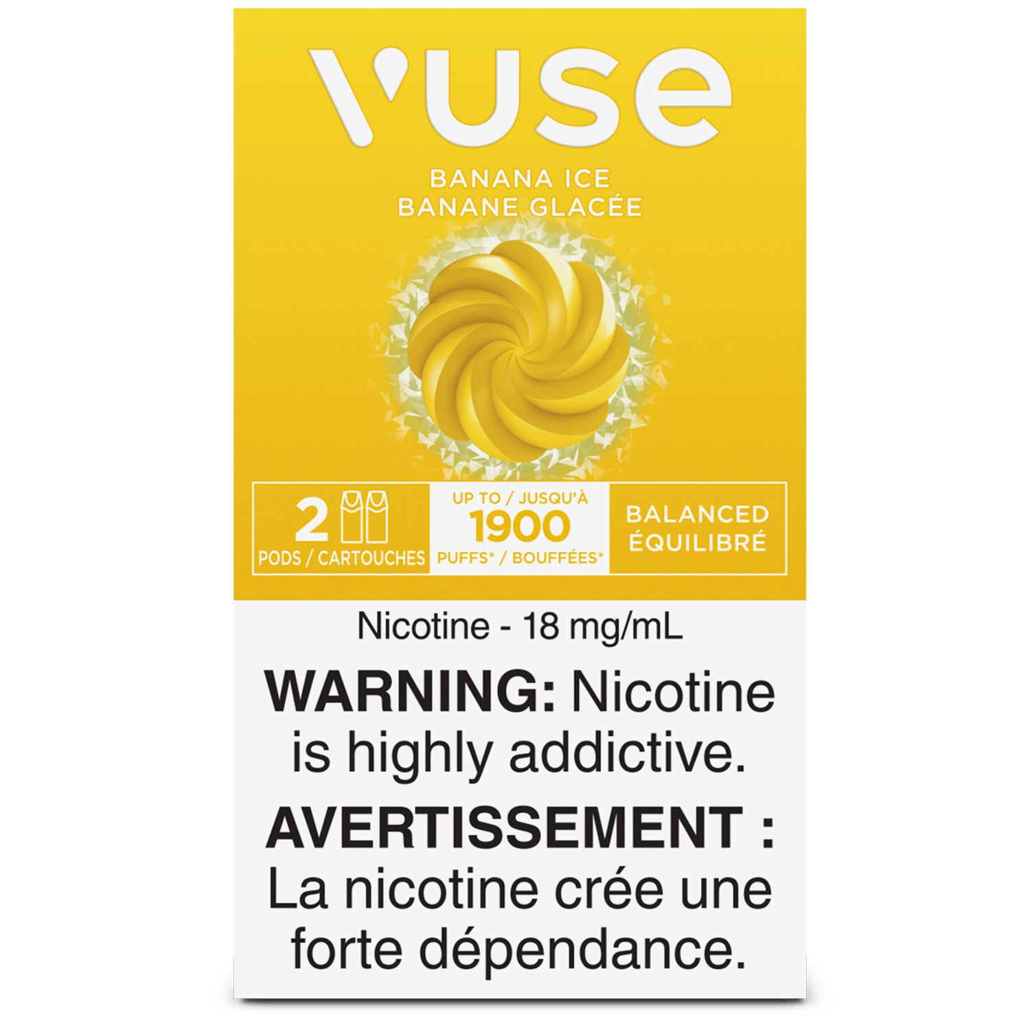 Vuse - Banana Ice Vape Pod available on Canada online vape shop