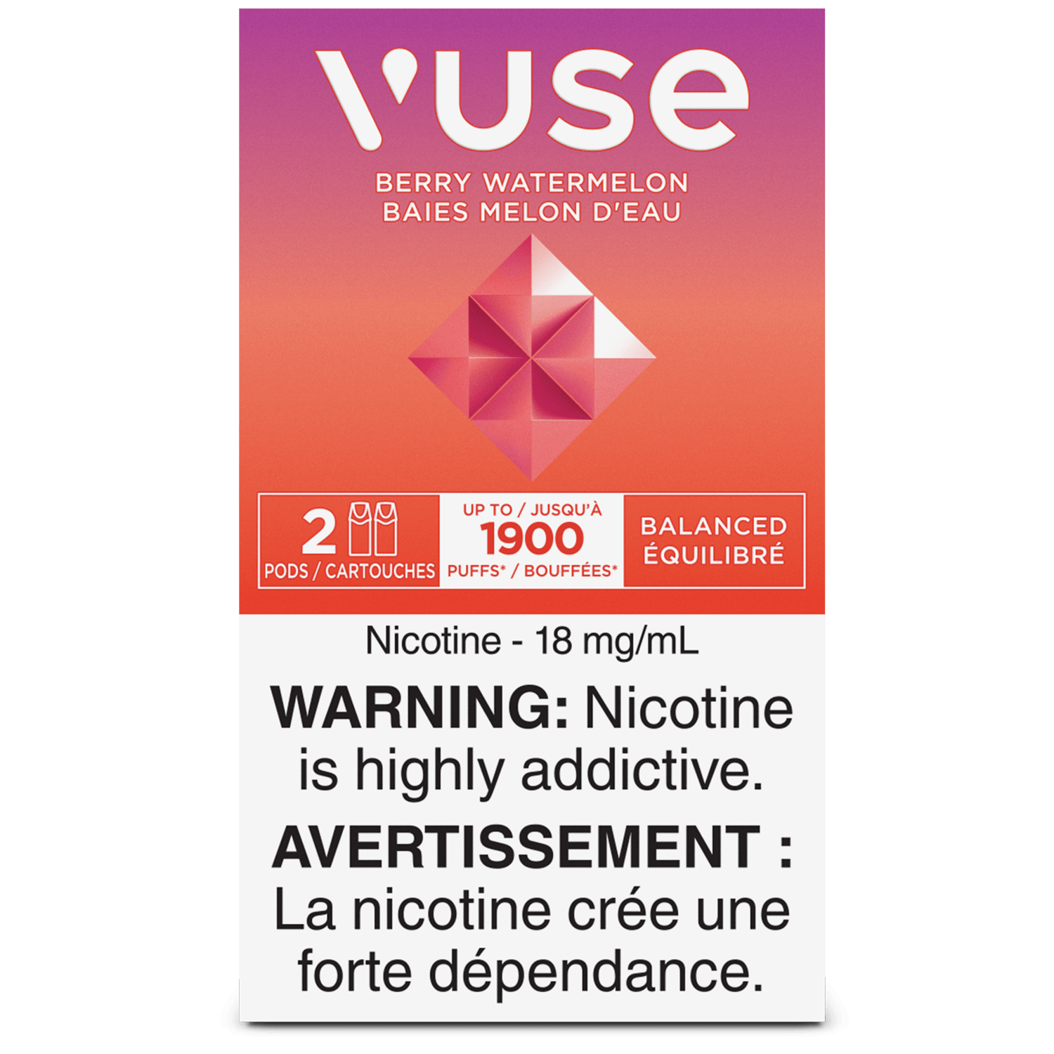 Vuse - Berry Watermelon Vape Pod available on Canada online vape shop