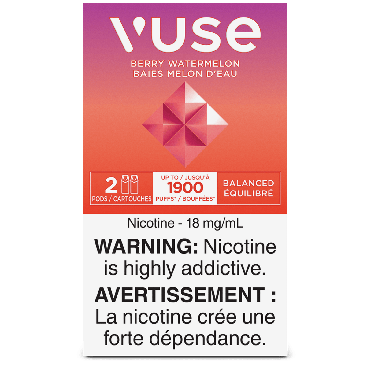 Vuse - Berry Watermelon Vape Pod available on Canada online vape shop