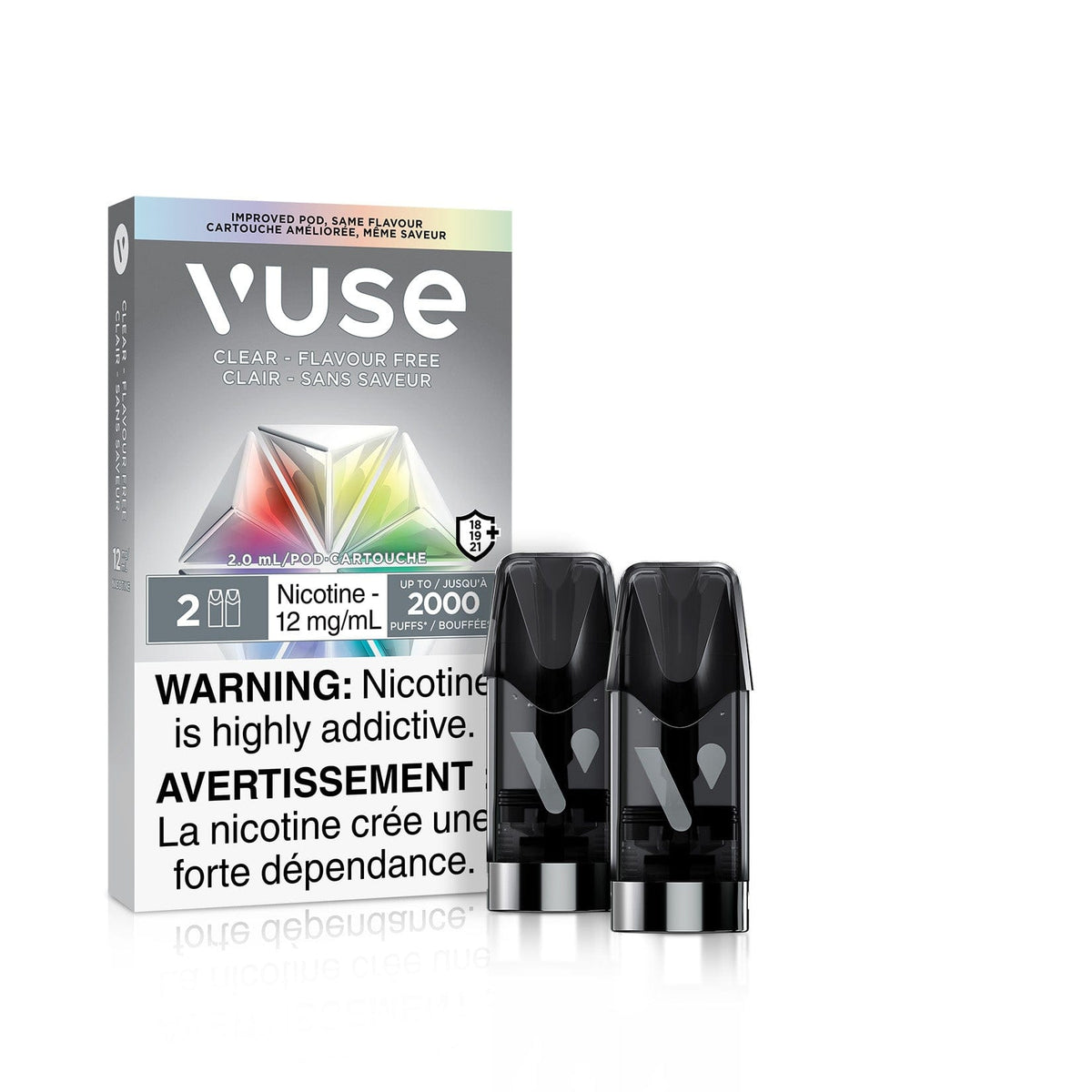 Vuse - Clear Vape Pod available on Canada online vape shop