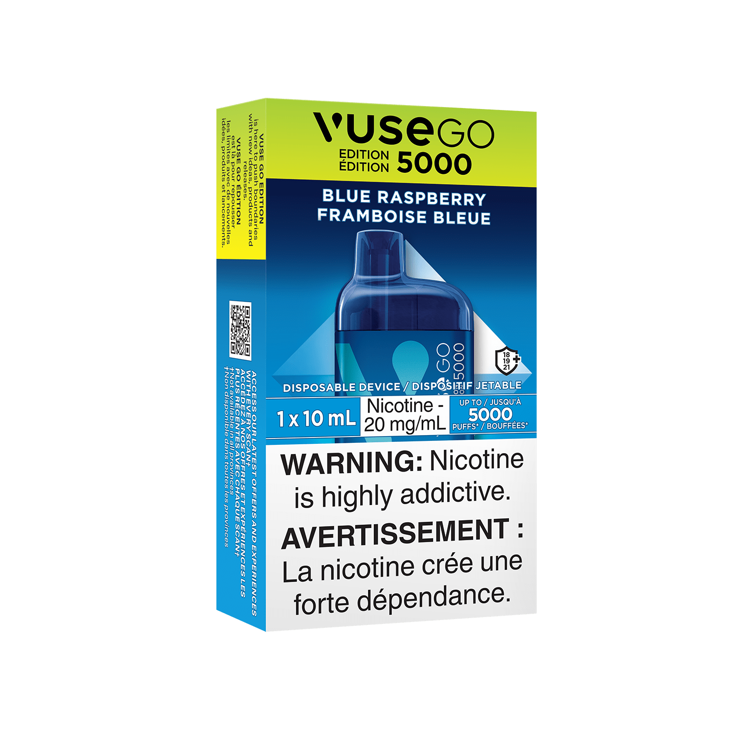 Vuse GO Edition 5000  -  Blue Raspberry Disposable Vape available on Canada online vape shop