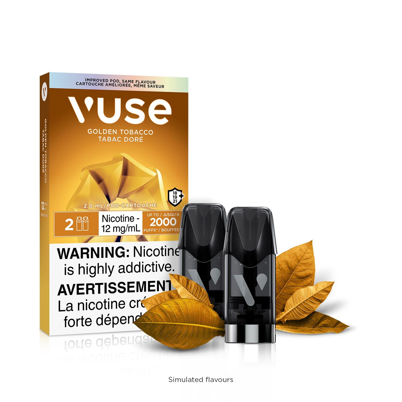 Vuse - Golden Tobacco Vape Pod available on Canada online vape shop