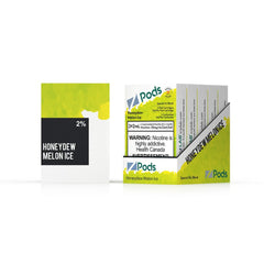 Z Pods - Honeydew Melon Ice Vape Pods available on Canada online vape shop