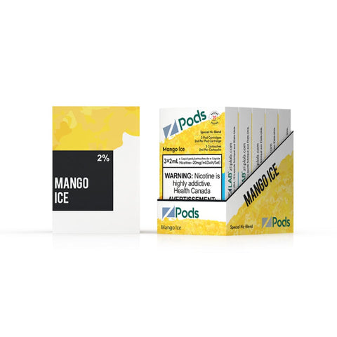 Z Pods - Mango Ice Vape Pods available on Canada online vape shop