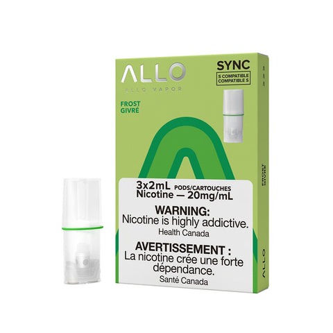 Allo Sync Pods - Frost 20mg (3/PK) available on Canada online vape shop