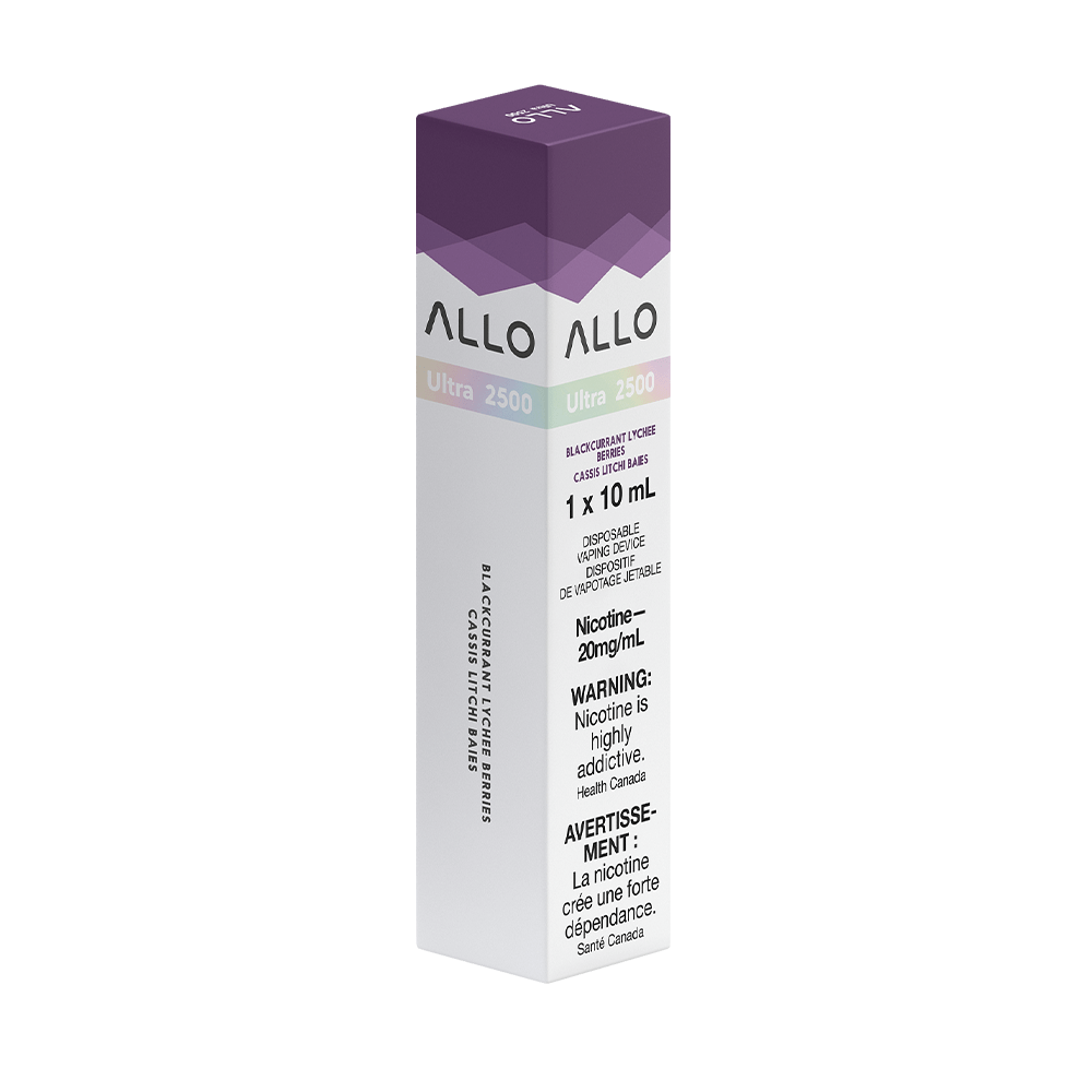 Allo Ultra 2500 Disposable Vape - Blackcurrant Lychee Berries available on Canada online vape shop