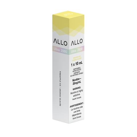 Allo Ultra 2500 Disposable Vape - Pineapple Ice available on Canada online vape shop