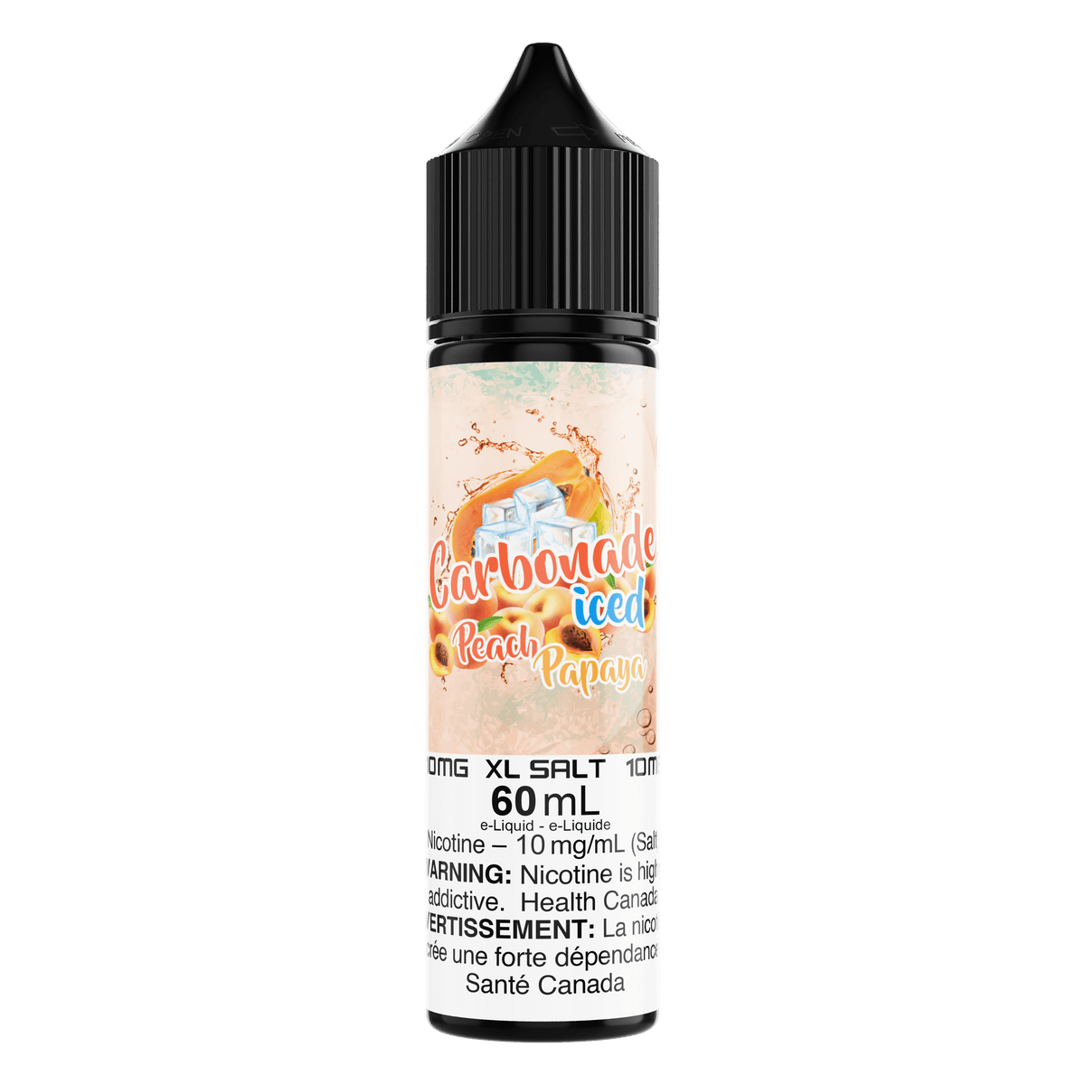 Carbonade XL Salt - Peach Papaya Ice available on Canada online vape shop