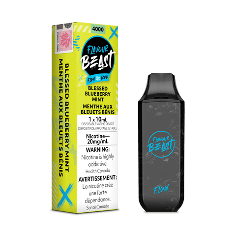 Flavour Beast Flow Disposable Vape - Blessed Blueberry Mint Iced available on Canada online vape shop