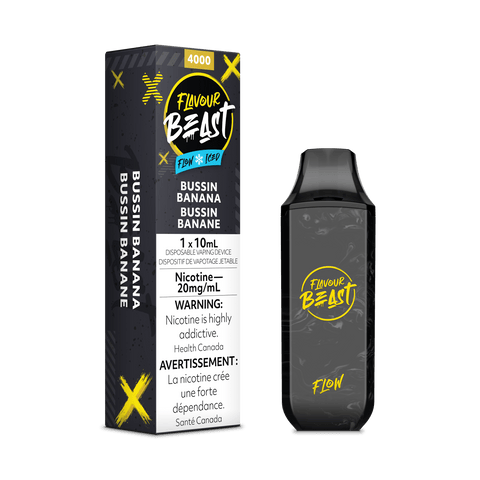 Flavour Beast Flow Disposable Vape - Bussin Banana Iced available on Canada online vape shop