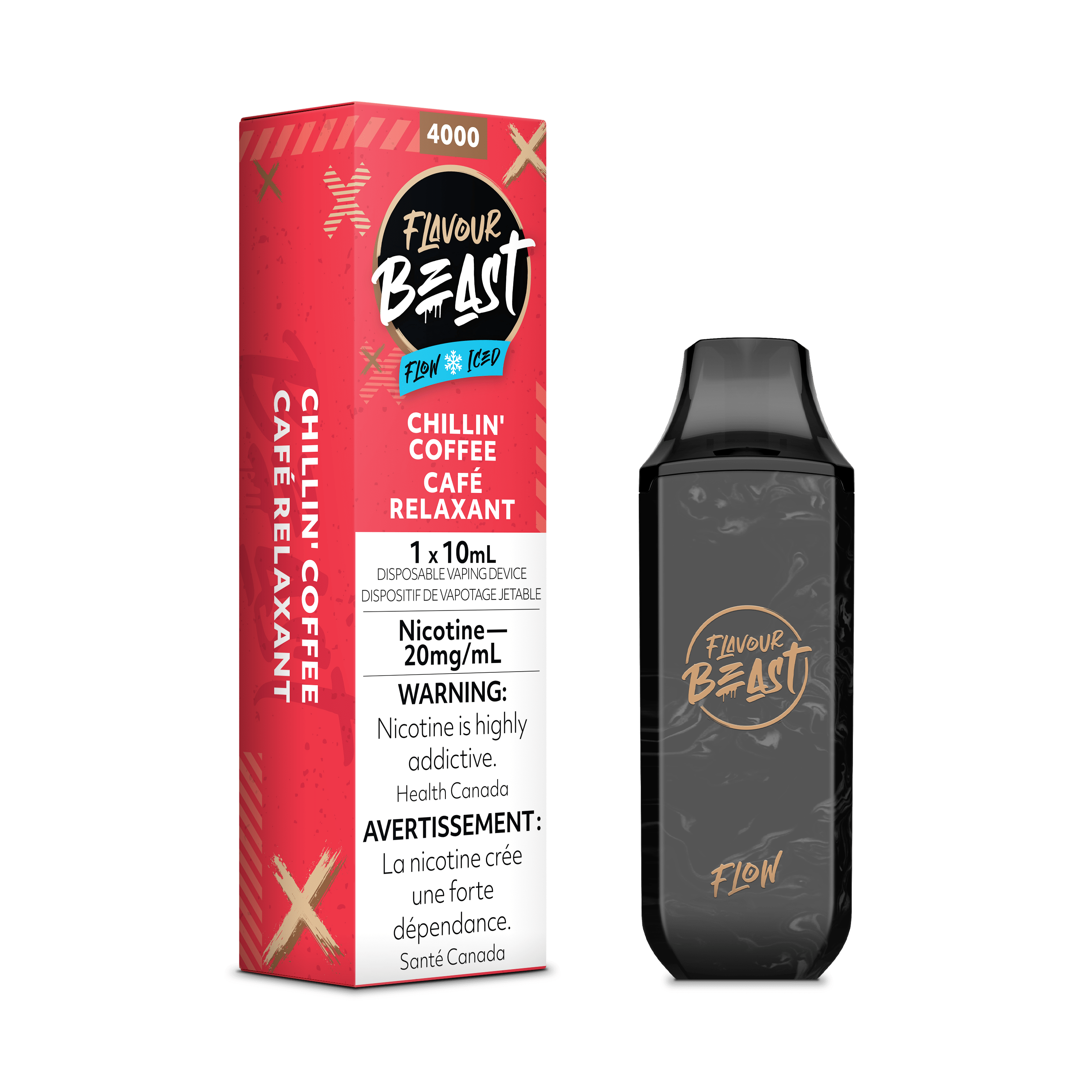 Flavour Beast Flow Disposable Vape - Chillin' Coffee Iced available on Canada online vape shop
