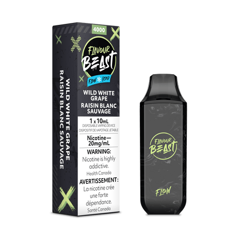 Flavour Beast Flow Disposable Vape - Wild White Grape Iced available on Canada online vape shop