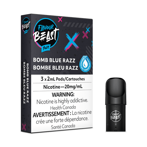 Flavour Beast Vape Pod - Bomb Blue Razz available on Canada online vape shop