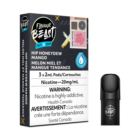 Flavour Beast Vape Pod - Hip Honeydew Mango Iced available on Canada online vape shop