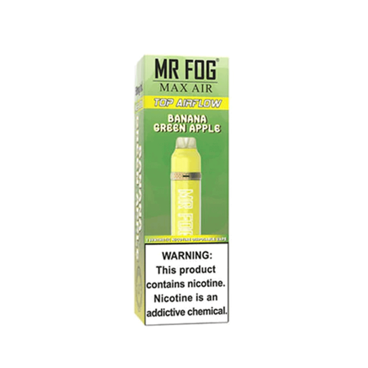 Mr. Fog Max Air Disposable Vape - Banana Green Apple available on Canada online vape shop